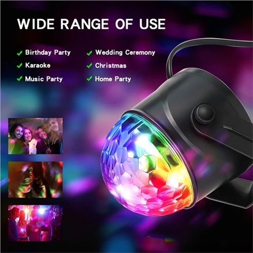 ไฟ LED RGB คริสตัลเมจิกบอลเอฟเฟกต์